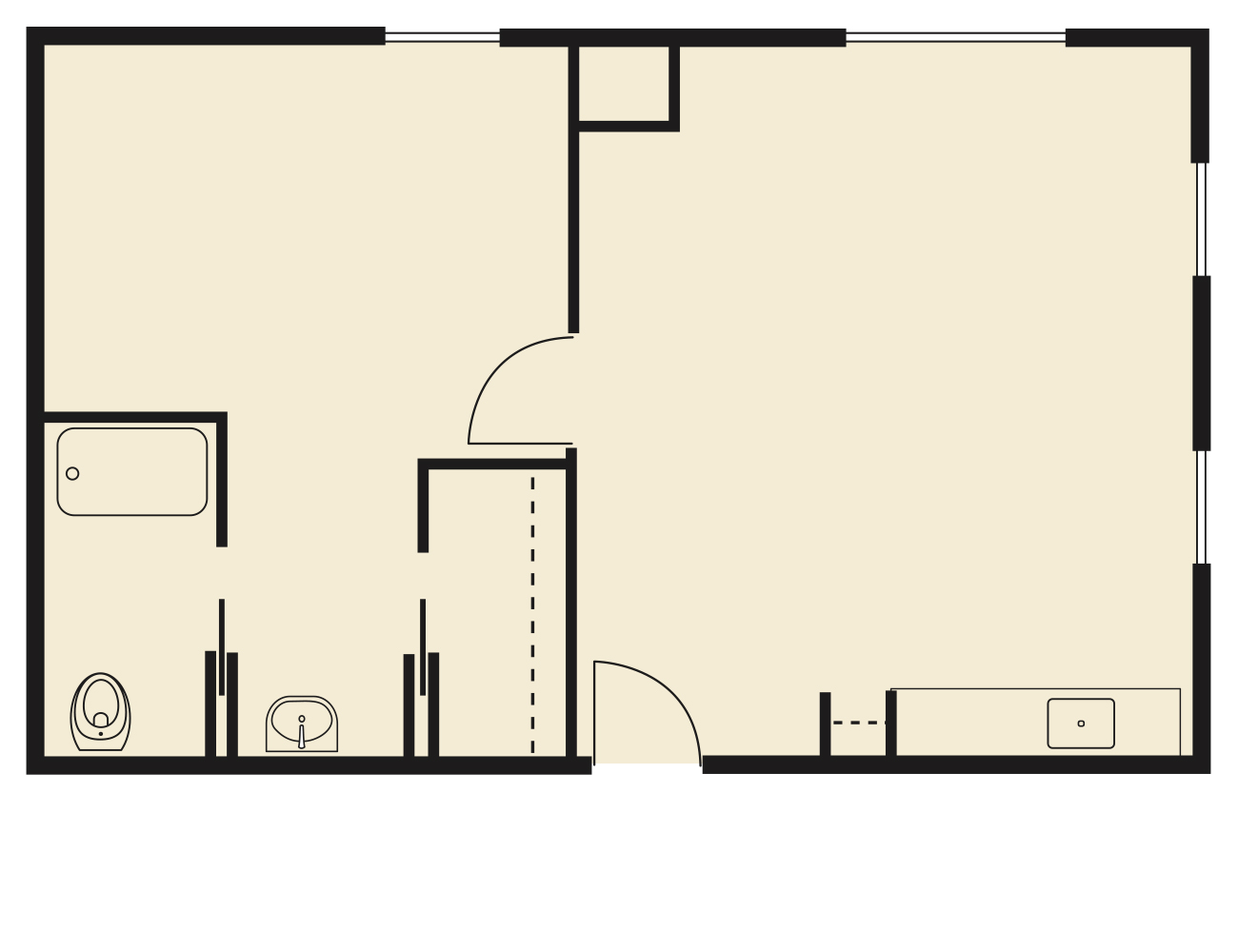 Blfm Floors 0001 Luxury One Bedroom - River Valley Place Of Fort Madison